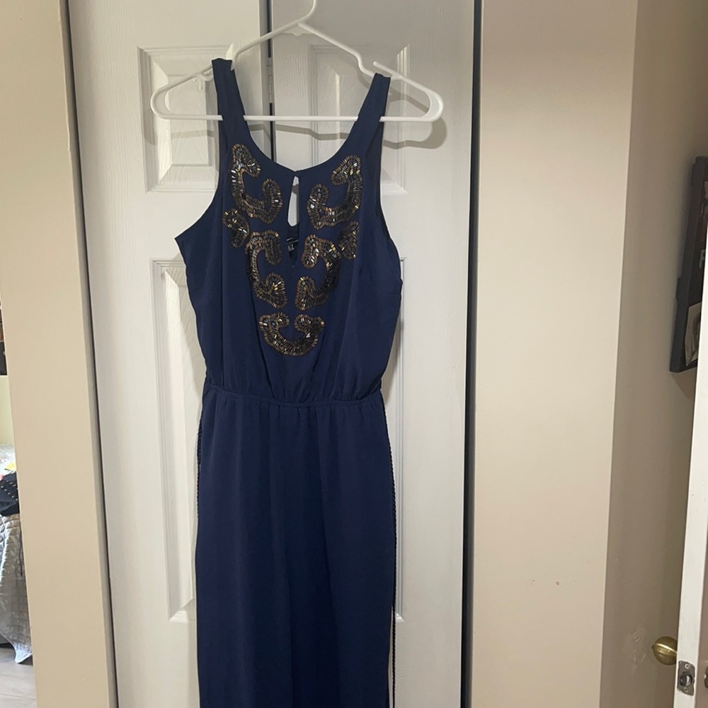 Beautiful blue romper from the clothing company.
